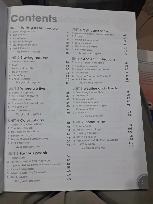 Army Public School Class 5 – Global English Activity Book 5 (2027-28) — page 1