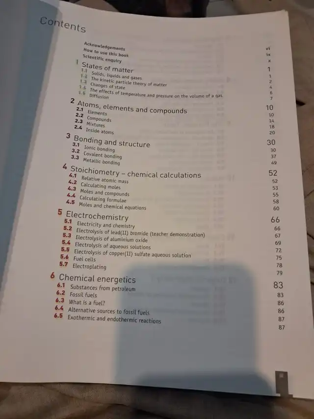 Cambridge O Level Chemistry 5070 – Bryan Earl & Doug Wilford, 2027-28 — page 1