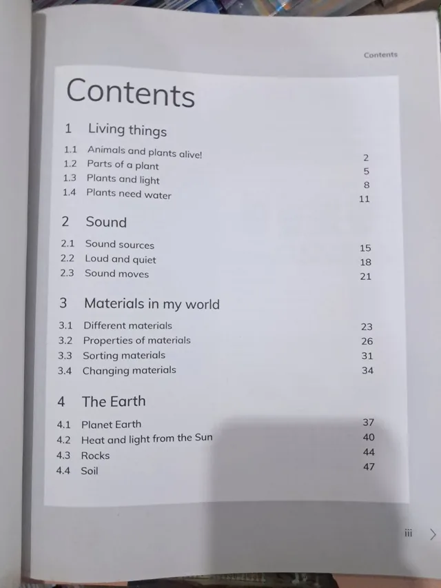 Class 1 Cambridge Primary Science Workbook 1 (2nd Ed.) 2027-28 — page 1