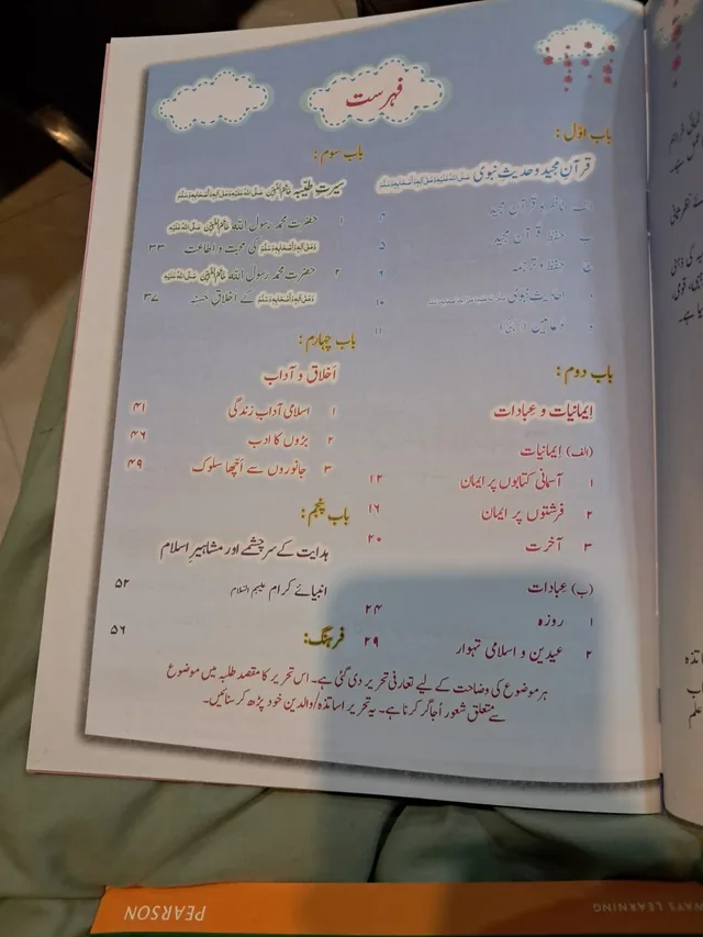 Class 2 Islamiat (اسلامیات) – Kifayat, SNC (Session 2027-28) — page 1