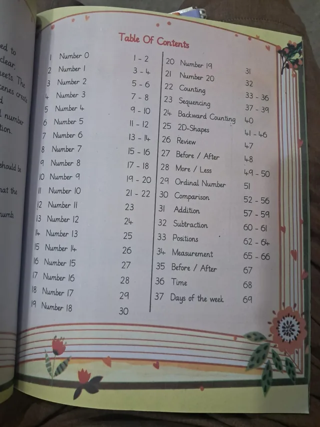 Allied School Nursery – Numbers Maths Book 0 to 20 (2027-28) — page 1