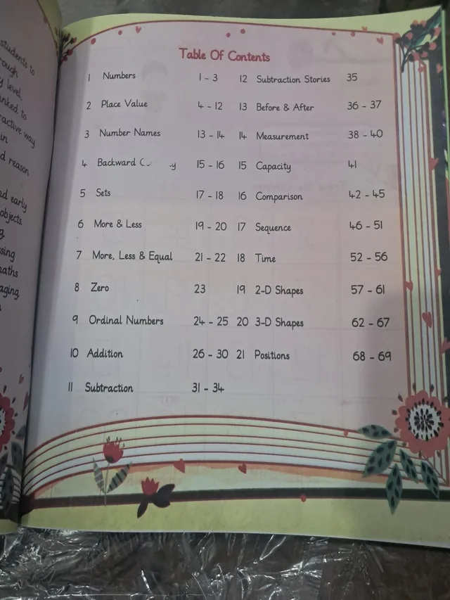 Allied School Prep – Numbers Maths Book, 21 Chapters (2027-28) — page 1