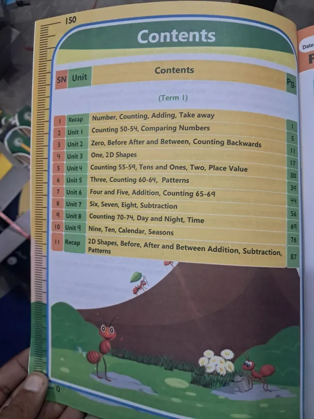 Army Public School Pre 1 – Ready Steady Go Maths Term 1 (2027-28) — page 1