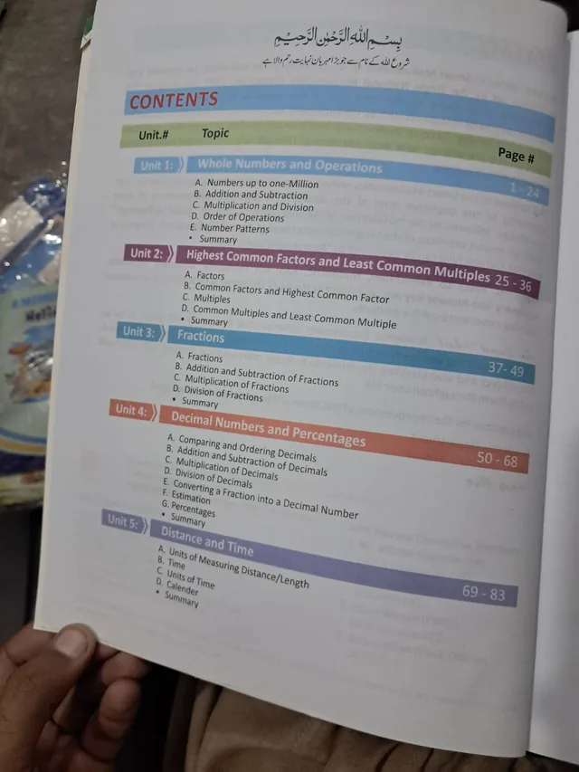 The Smart School Class 5 – Smart Mathematics 5 Textbook (2027-28) — page 1