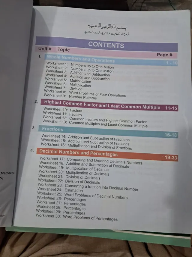 The Smart School Class 5 – Smart Maths 5 Workbook (2027-28) — page 1