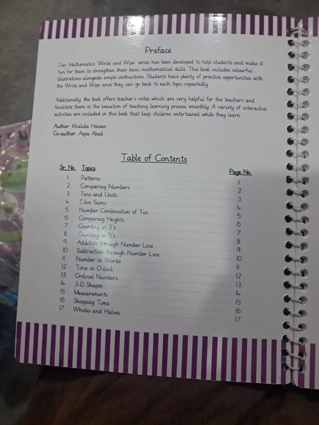 Allied School Prep – Maths Write & Wipe Early Learning (2027-28) — page 1